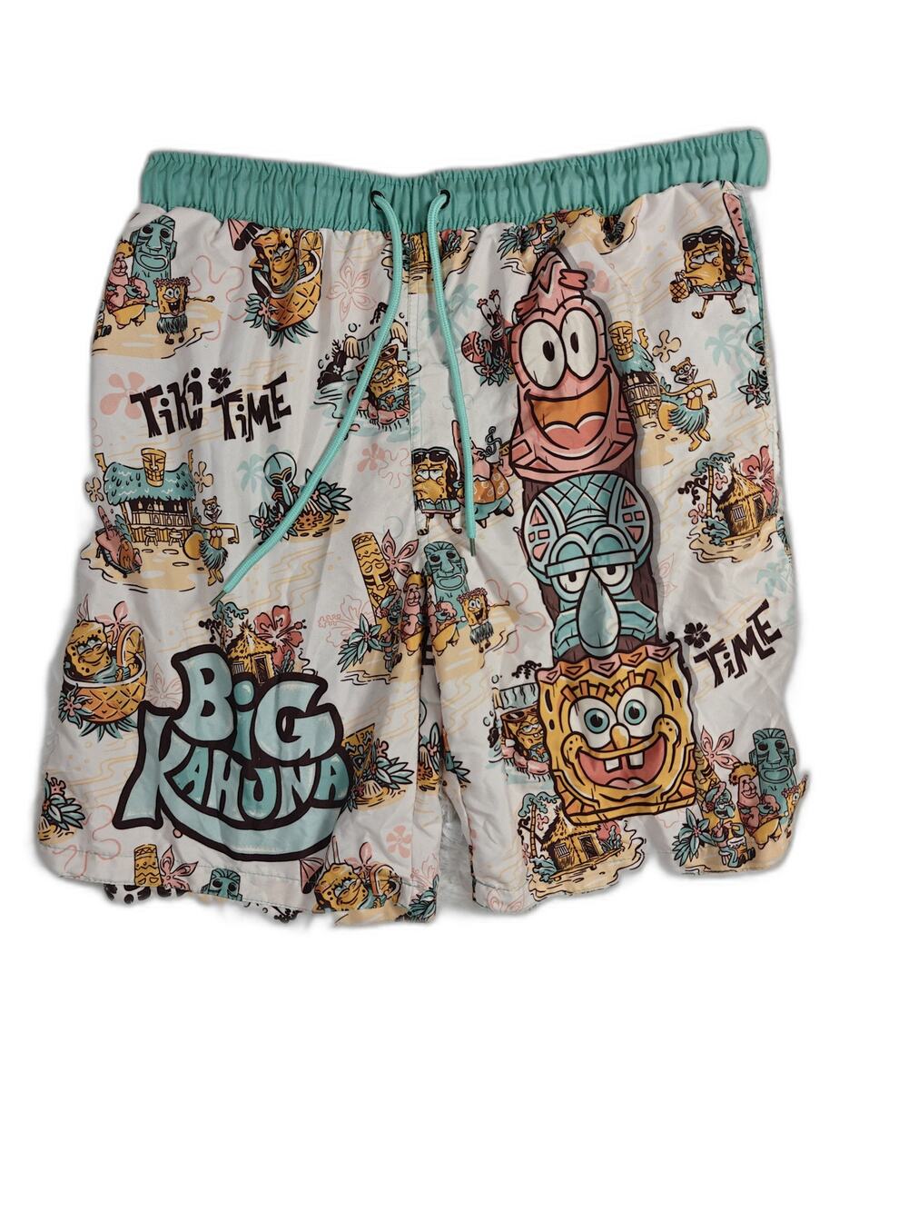 Mens SpongeBob SquarePants Swim Trunks Multicolor Size L